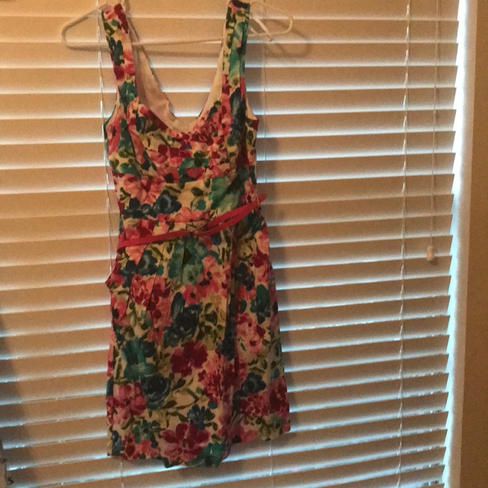 Brightly colored dress